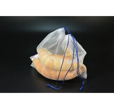 hálós zöldségbevásárló zsák, pékárú bevásárló zsák,