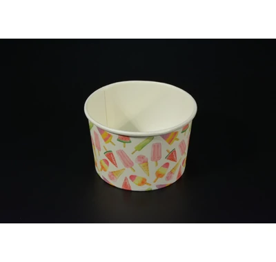 Papír fagylaltos tégely 370 ml