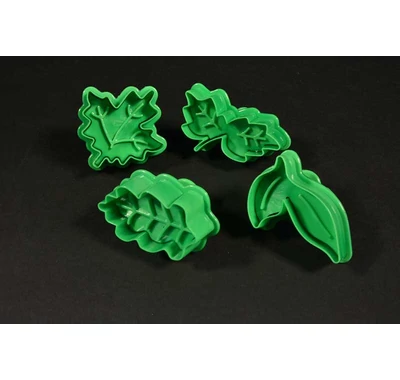 Levél varázs rugós süteménykiszúró szett 4 db