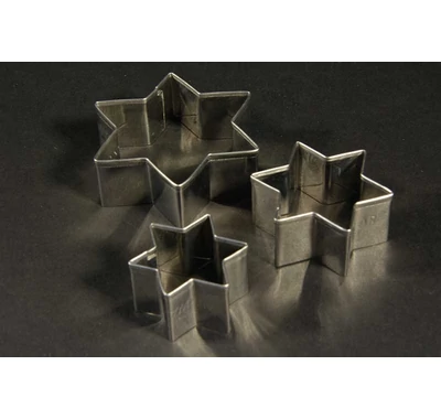 Csillag kiszúró forma 3 db