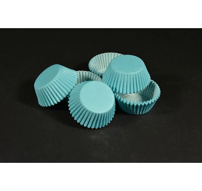 csokoládé bonbon kapszli színes türkiz 30x17,5 mm