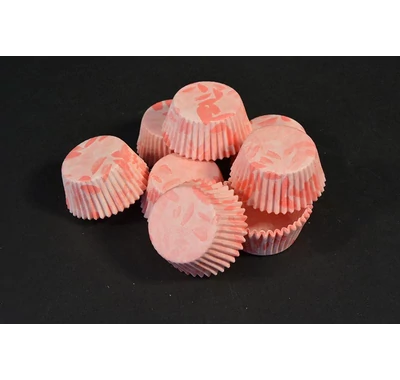 Bonbon kapszli rózsaszín  mintás 30x17,5 mm