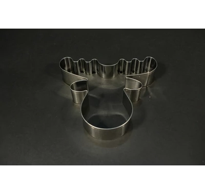 Óriás rénszarvas fej karácsonyi kiszúró 14 cm