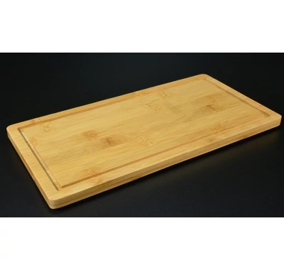 Természetes bambusz reggeliző tálca süteményekhez, brunch felszolgáláshoz vagy kézműves gasztro ajándékcsomag alapként