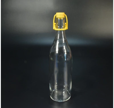 Csatos üveg 1l  műanyag csatos zárással