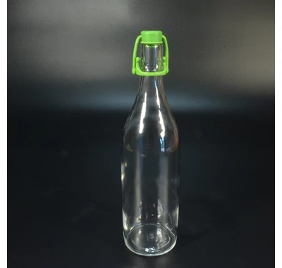 Csatos üveg 1l  műanyag csatos zárással