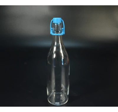 Csatos üveg 1l  műanyag csatos zárással