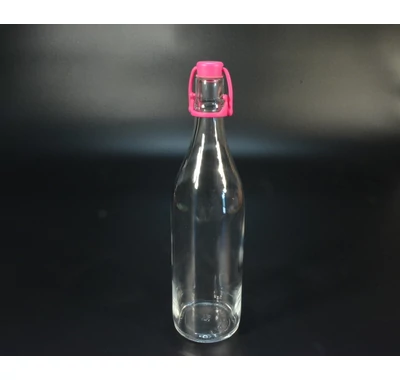 Csatos üveg 1l  műanyag csatos zárással