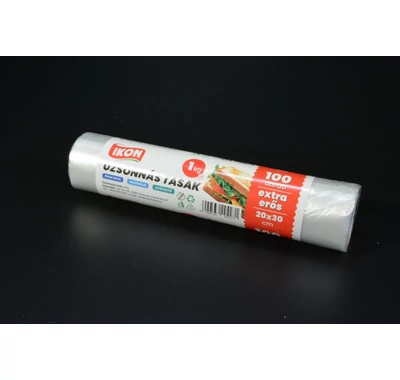 Uzsonnás és hűtőtasak 20x30 cm 1kg 100db 