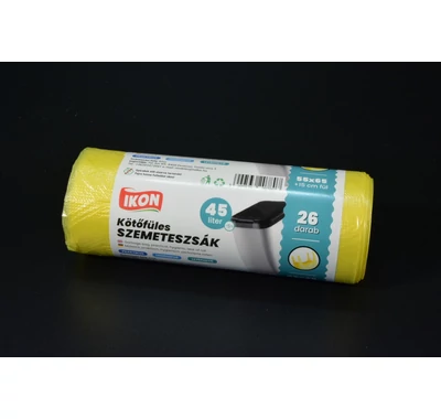 Kötőfüles szemeteszsák 45l 55x65 cm 26db