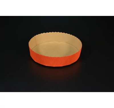 papír sütőforma kerek kivűl piros 15,5 x 3,5  cm