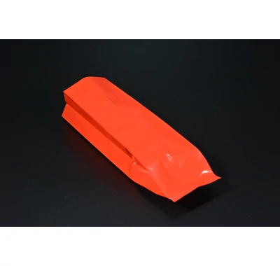 Metalizált piros fűszer tasak 7x20x2x2 cm 250 g