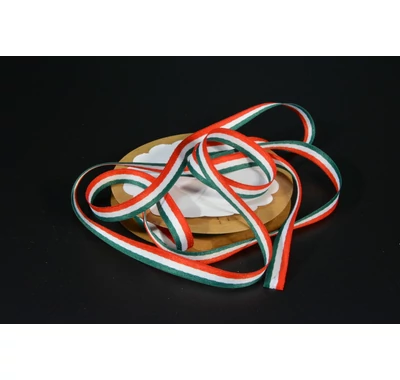 nemzeti színű kétoldalas szatén szalag 10 mmx 10 m