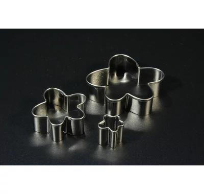 Virág alakú sütemény és fondant kiszúró 3 db