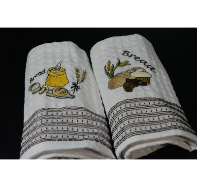 Kenyér mintás konyharuha 2 db 50x70 cm