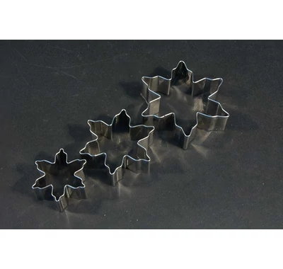 Hópehely süteménykiszúró forma 3 db