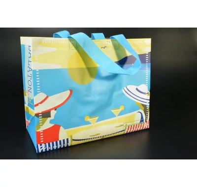 Balaton ökotáska – nagy teherbírású, divatos bevásárlótáska strandra és piacra