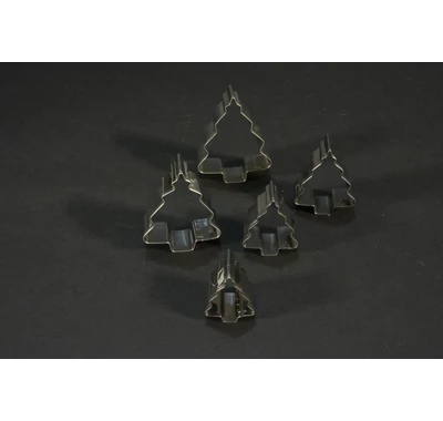 5 részes fenyőfa süteménykiszúró készlet