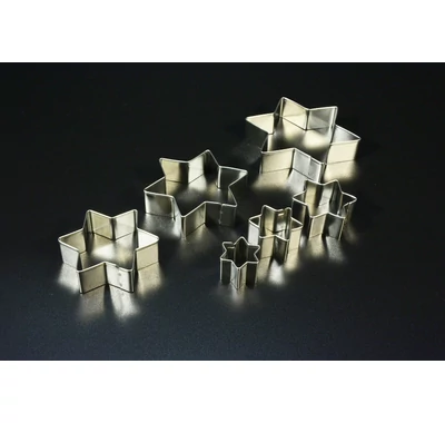 Csillag alakú sütemény kiszúró készlet 6 db 