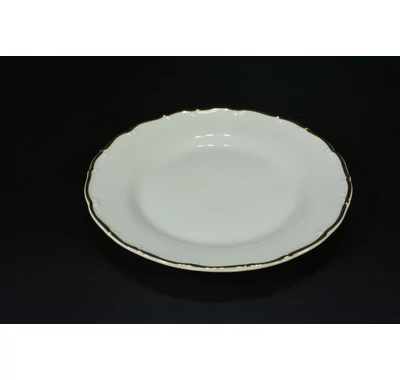 19  cm süteményes tányér szett arany szegélyes 