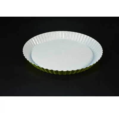 kerámiabevonatos retro gyümölcstorta sütőforma 28 cm