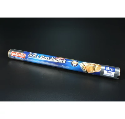 Grill alufólia 38 cm x 8 m  17 mikron Mazzini