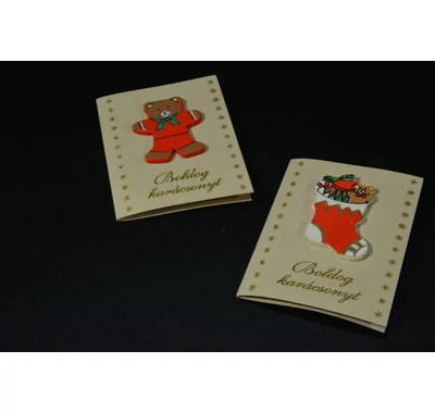 Karácsonyi ajándék kártya 2 db