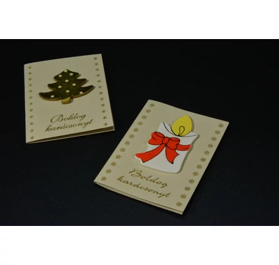 Karácsonyi ajándék kártya 2 db