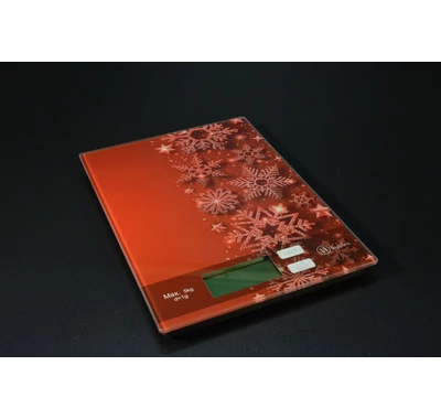 Digitális konyhai mérleg karácsony  mintával 5 kg méréshatárig