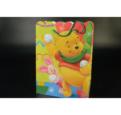  Micimackó és  Malacka ajándék táska 24x32x12 cm