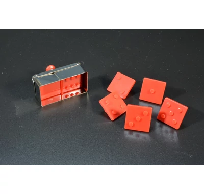 Rugós kiszúró forma domino linzer készítő forma 49 variációra