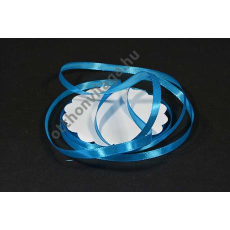 szatén szalag 6 mm x 22 m azur