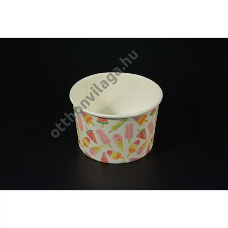Papír fagylaltos tégely 370 ml
