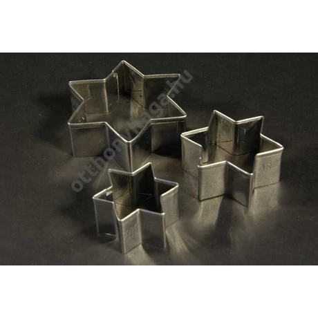 Csillag kiszúró forma 3 db