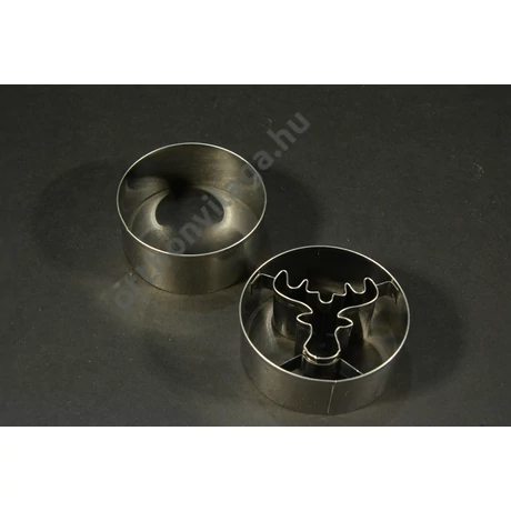 Kör alakú rénszarvas mintás kiszúró szett 6 cm