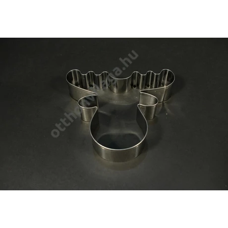 Óriás rénszarvas fej karácsonyi kiszúró 14 cm