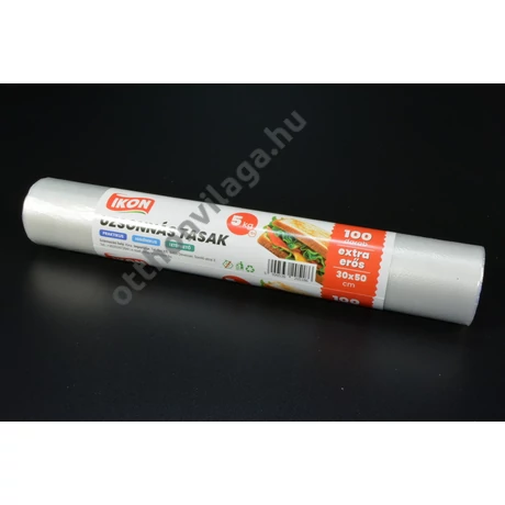 Uzsonnás és hűtőtasak 30 x 50 cm 5kg 100db 