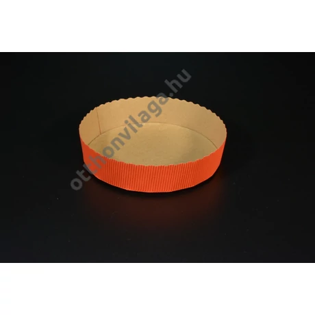 papír sütőforma kerek kivűl piros 15,5 x 3,5  cm