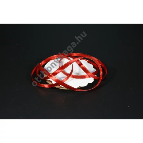 Arany szegélyes szatén szalag 6mmx20 m bordó