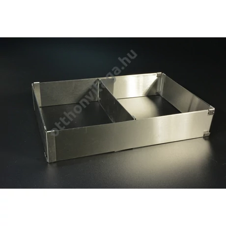Állítható téglalap sütőkeret tortakeret felezővel 5 cm magas