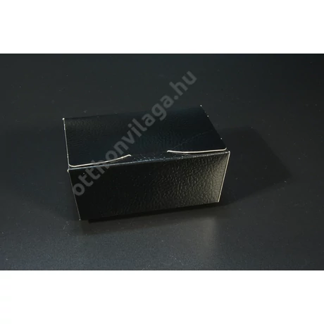 Kis papír ajándékdoboz fekete trapéz doboz 11x7x5 cm