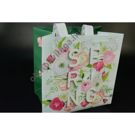 Tavasz - Nyár rózsával falamingóval 30x30x18 cm