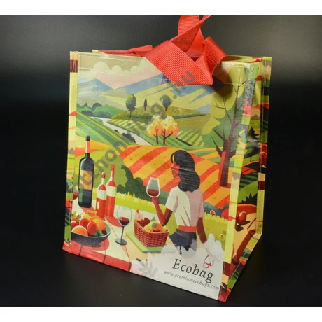 Öko bevásárló táska borvidék 24x17x18 cm