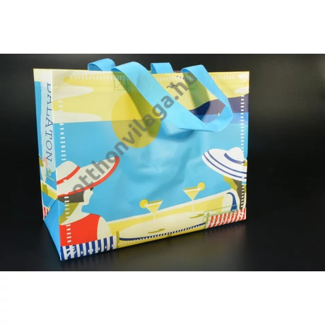 Balaton ökotáska – nagy teherbírású, divatos bevásárlótáska strandra és piacra