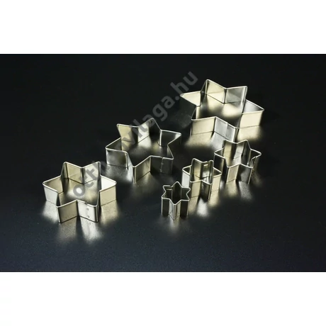 Csillag alakú sütemény kiszúró készlet 6 db 