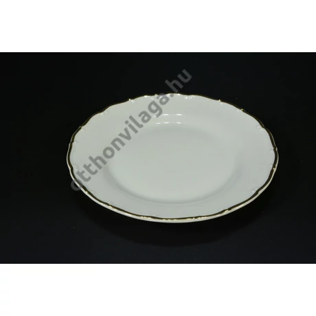 19  cm süteményes tányér szett arany szegélyes 