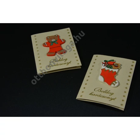 Karácsonyi ajándék kártya 2 db