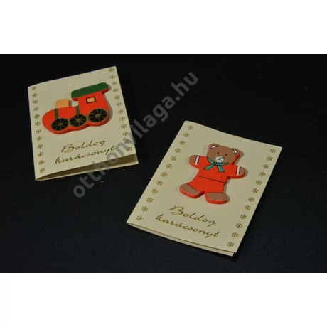 Karácsonyi ajándék kártya 2 db