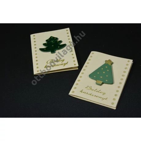 Karácsonyi ajándék kártya 2 db