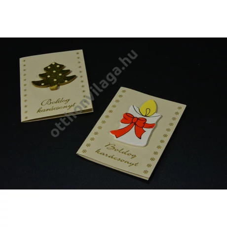Karácsonyi ajándék kártya 2 db